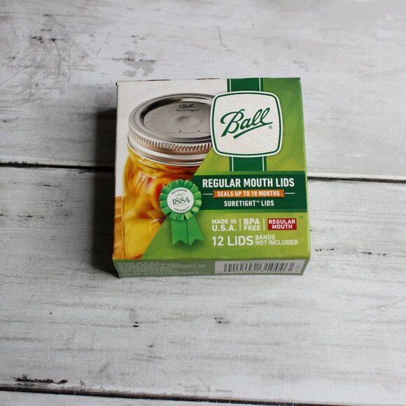 Ball Regular Mouth Mason Canning Jar Lids 1 Box 12 Count Total - Picture 4 of 4